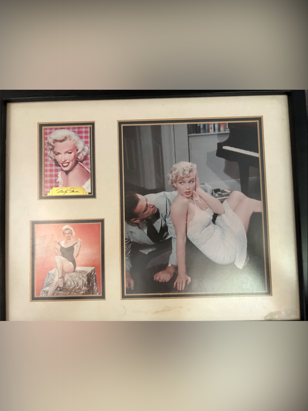 Marilyn Monroe Photo Collage Wall Art - White & Black